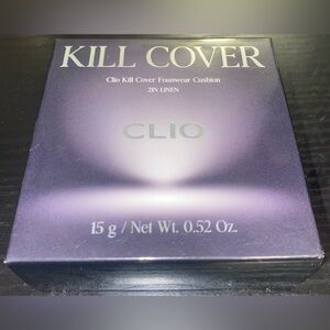 Best Seller Korean [Full Coverage] CLIO Kill Cover Cushion Foundation 21N Linen